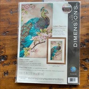 Dimensions Counted Cross Stitch Kit Indian Peacock